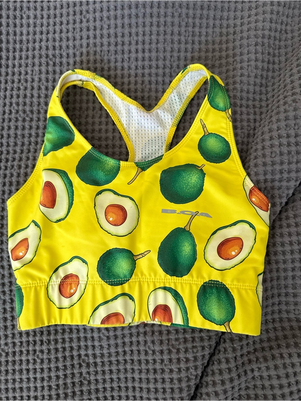 Avocado Print BOA Sports Bra